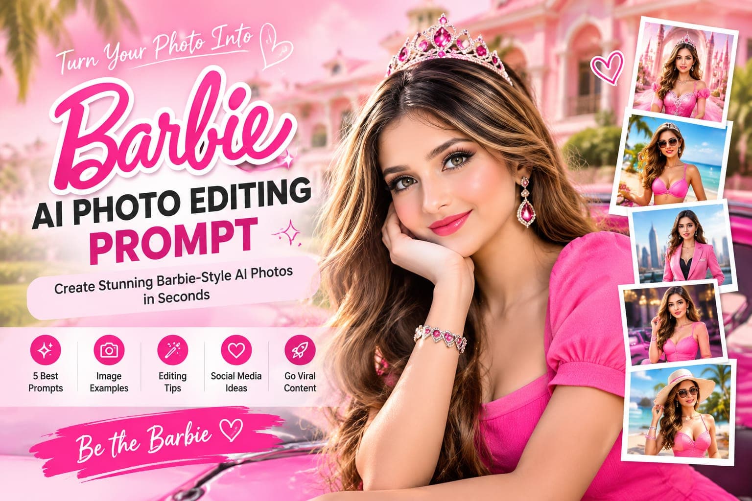 AI Barbie Doll Photo Editing Prompt: Create Stunning Barbie-Style AI Photos in Seconds