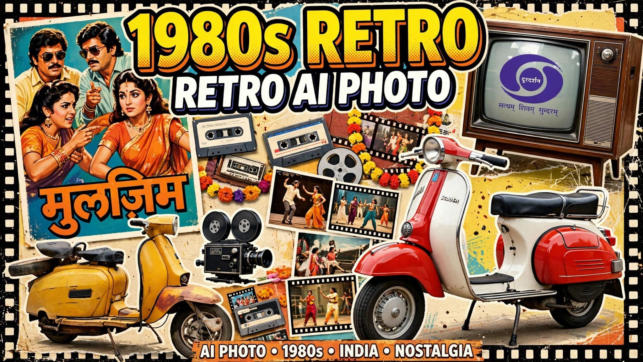20 Best 1980s Retro Prompt AI Gemini Photo